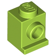 Lego kostka (kostička) 1x1 držák světel, limetková (4183879, 4540460, 6069010)